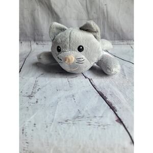 Melissa and Doug Gray Kitty Cat Plush Lovey Stuffed Animal Soft Laying Toy 9inch